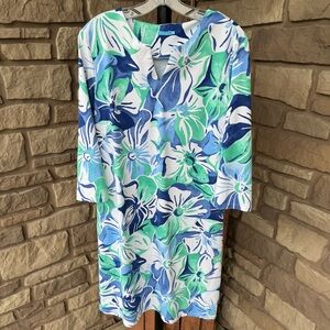 J. McLaughlin Blue Floral Carly Dress